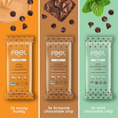 FEEL Vegan Bars Bars Break Texture shows creamy bite with real ingredients
