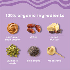 FEEL Vitality maca root textured bar reveals chewy bite and flavor