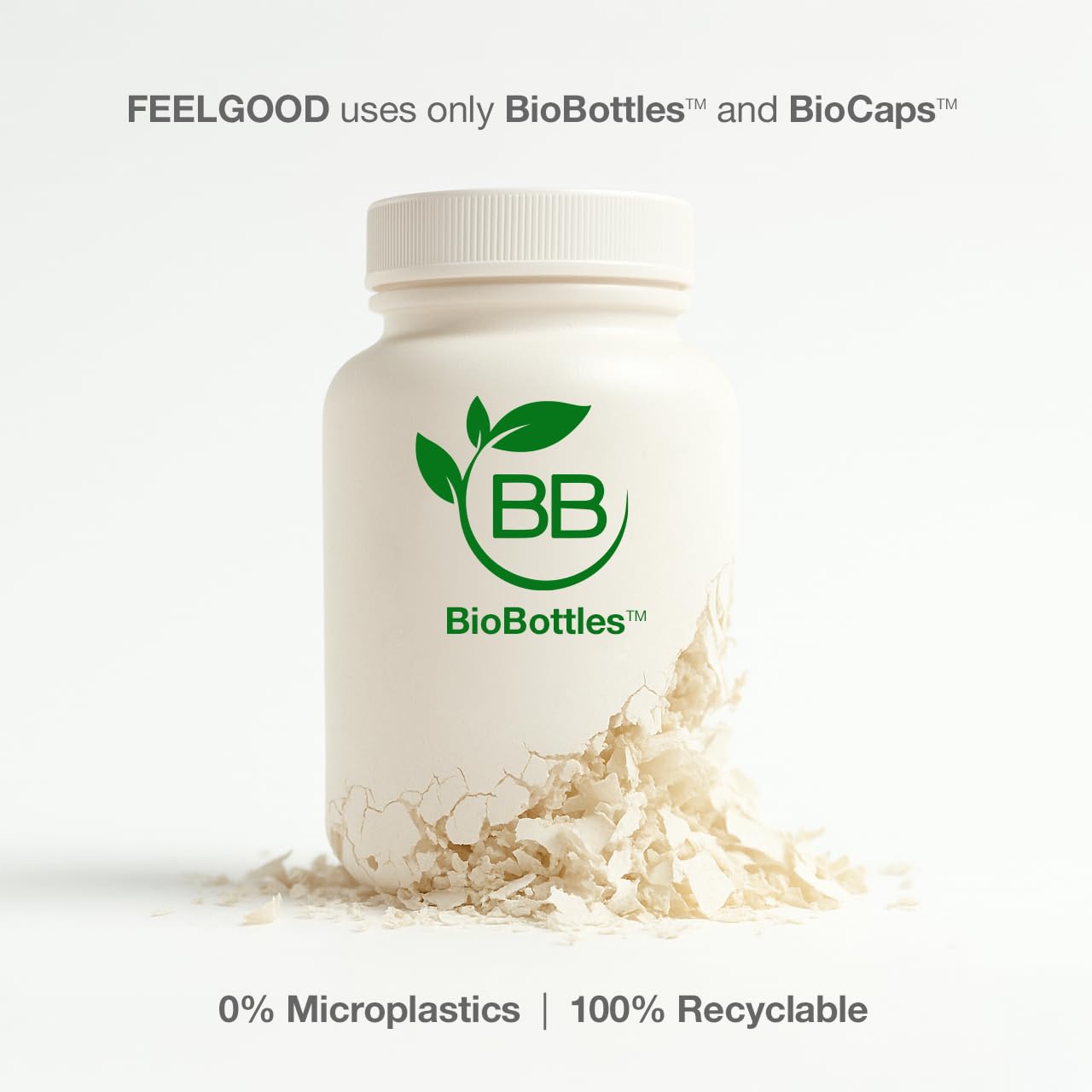 FeelGood algae-based lifestyle shot emphasizing sustainable wellness and fish-free omega-3.