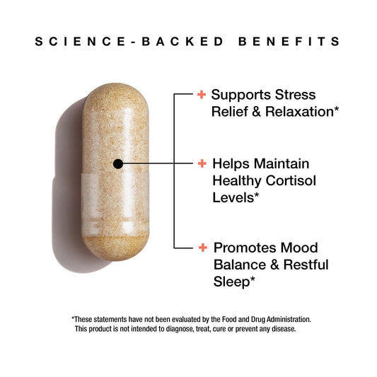 FeelGood Liposomal Ashwagandha capsules close-up for vegan daily use.