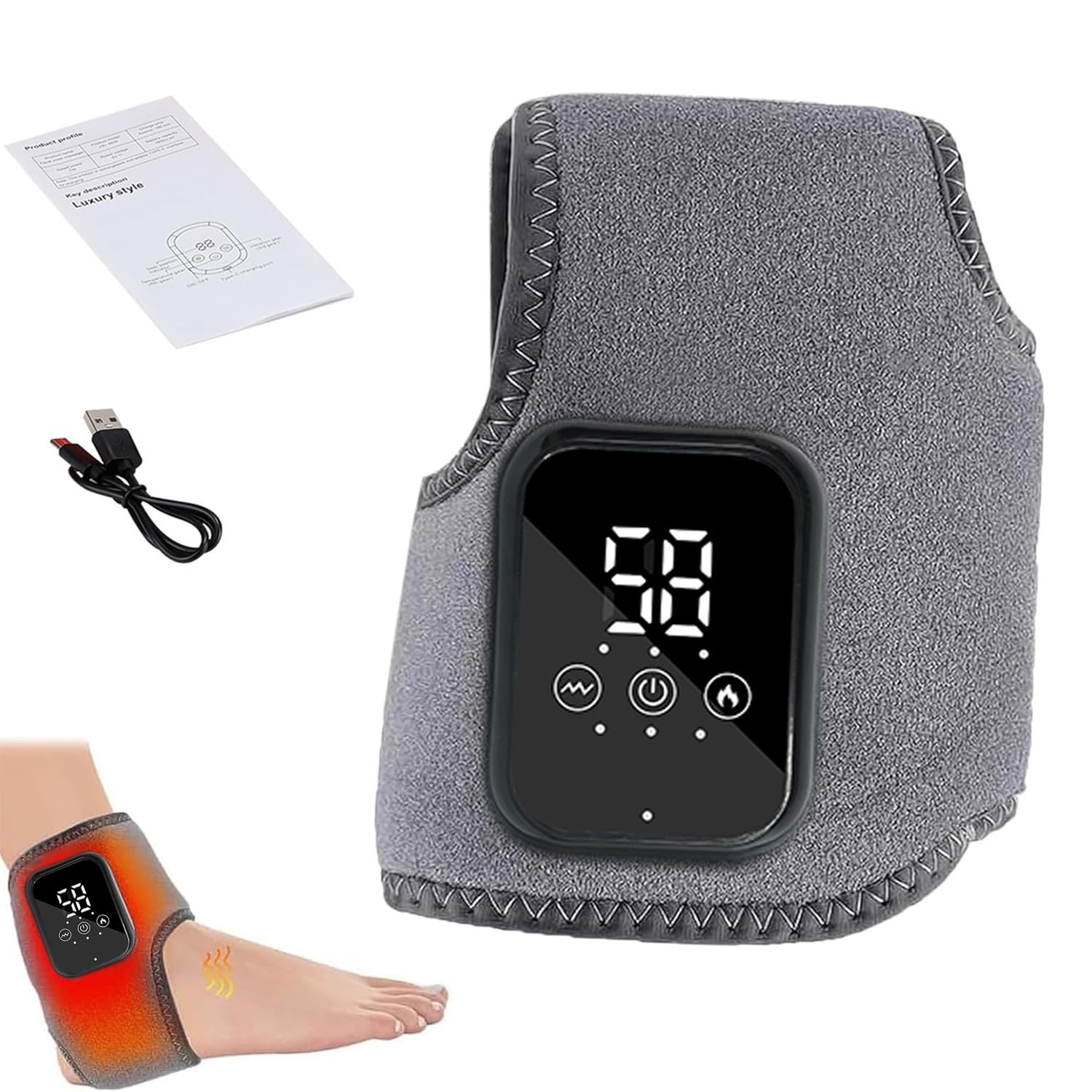 FEELNOW Naxir Foot Revive Massager front view showing compact design for travel use