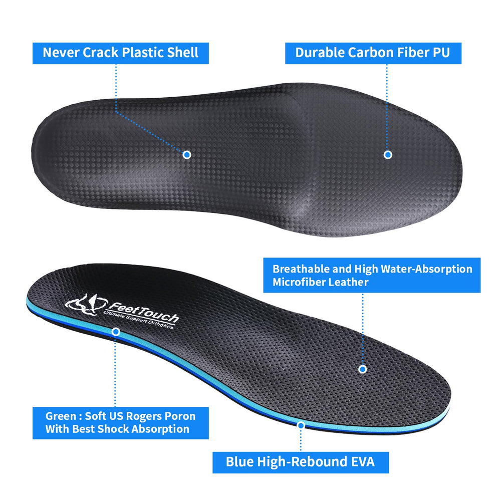 FEETTOUCH Poron shock-absorption layer cushions steps and protects joints