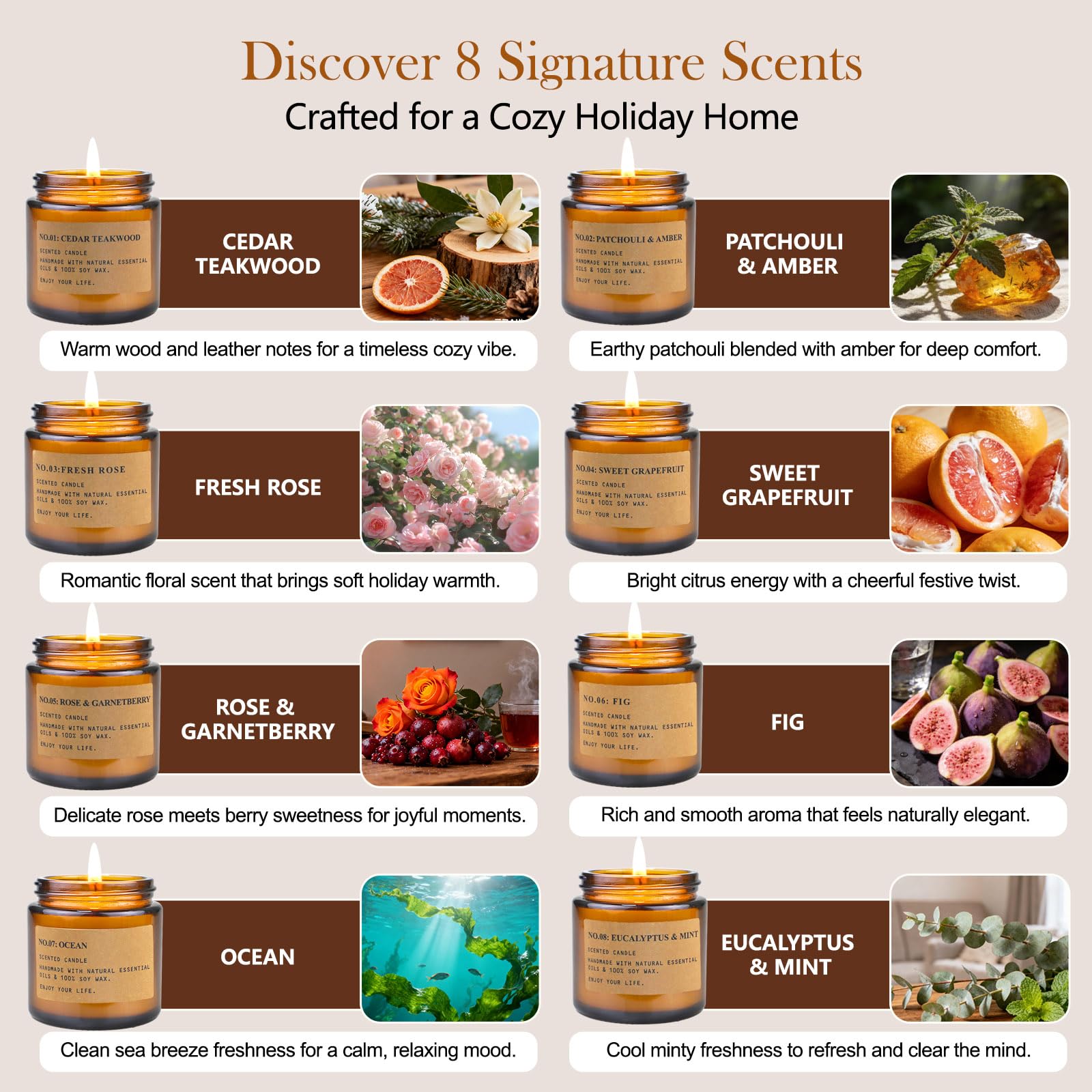 Feibao Sweet Grapefruit amber jar candle uplifting morning vibes