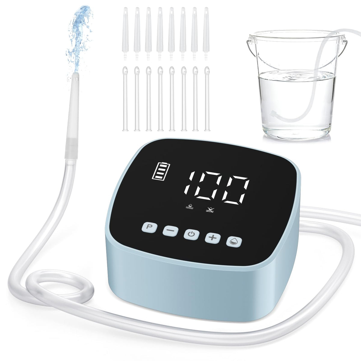 Feiorn Electric Enema Kit with pump and display for precise flow control during use
