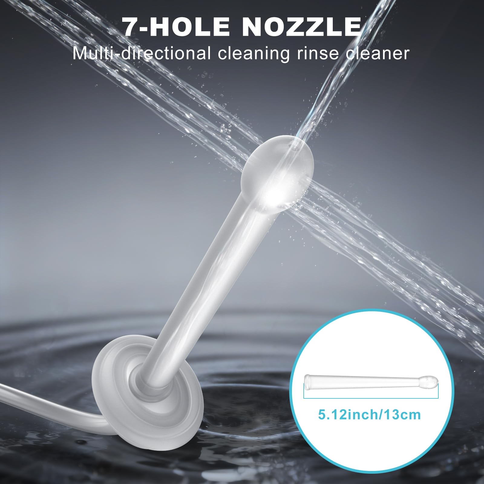 Feiorn included soft and hard tips provide comfort options during enema