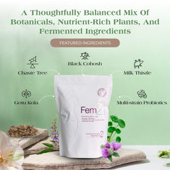 Fem21 banana fibre texture mix illustrating fibre-rich daily nutrition