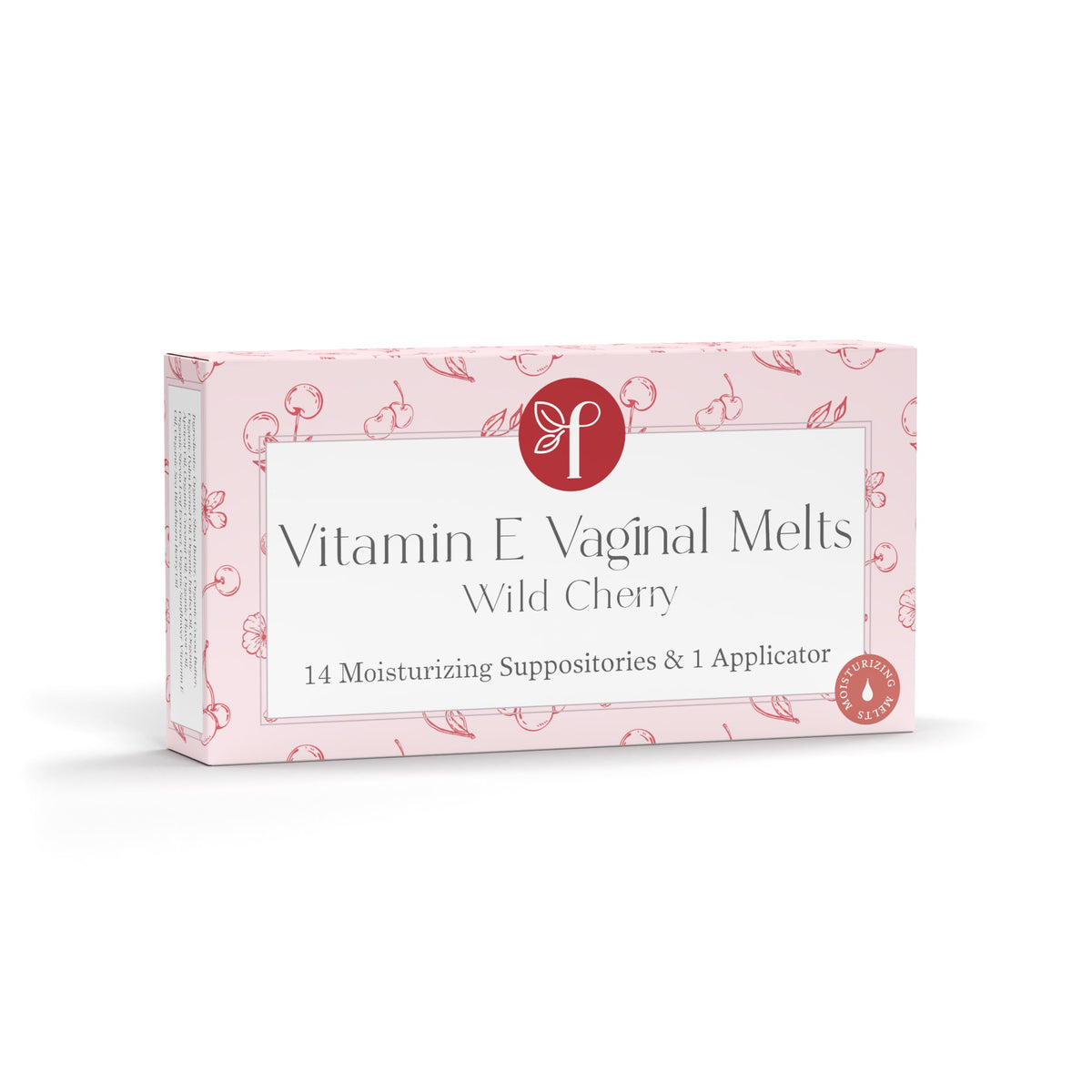 Femallay Vaginal Melts Wild Cherry bottle demonstrates convenient moisture support for intimate moments