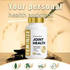 FEMINIZE AlluraJoint packaging box on shelf conveying daily joint wellness for active adults.