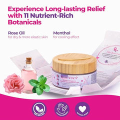 Vulva Balm Rose Menthol texture close-up for smooth application