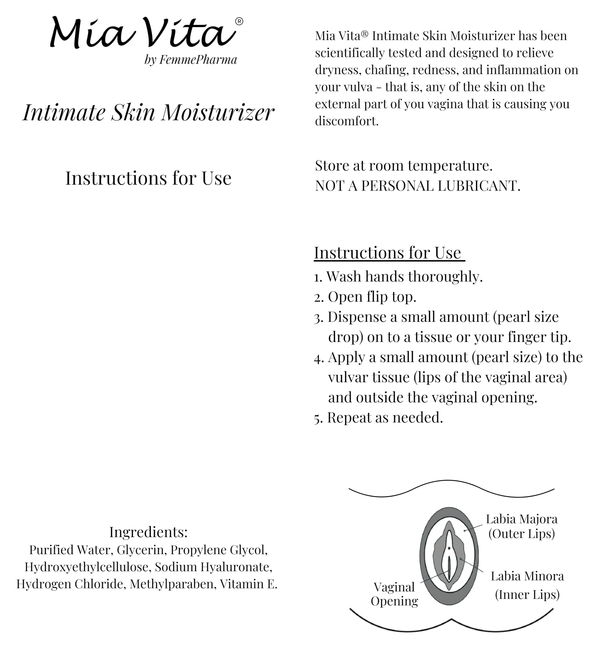 Mia Vita packaging close-up with clear labeling