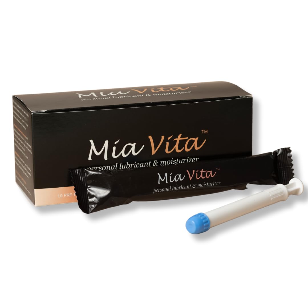 FemmePharma Mia Vita pre filled moisturizer packaging for discreet, convenient intimate care