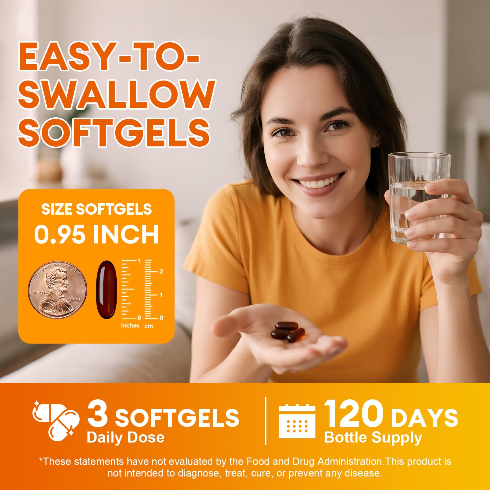 Illustration of 3-in-1 formula with pumpkin seed oil, saw palmetto, and vitamin E