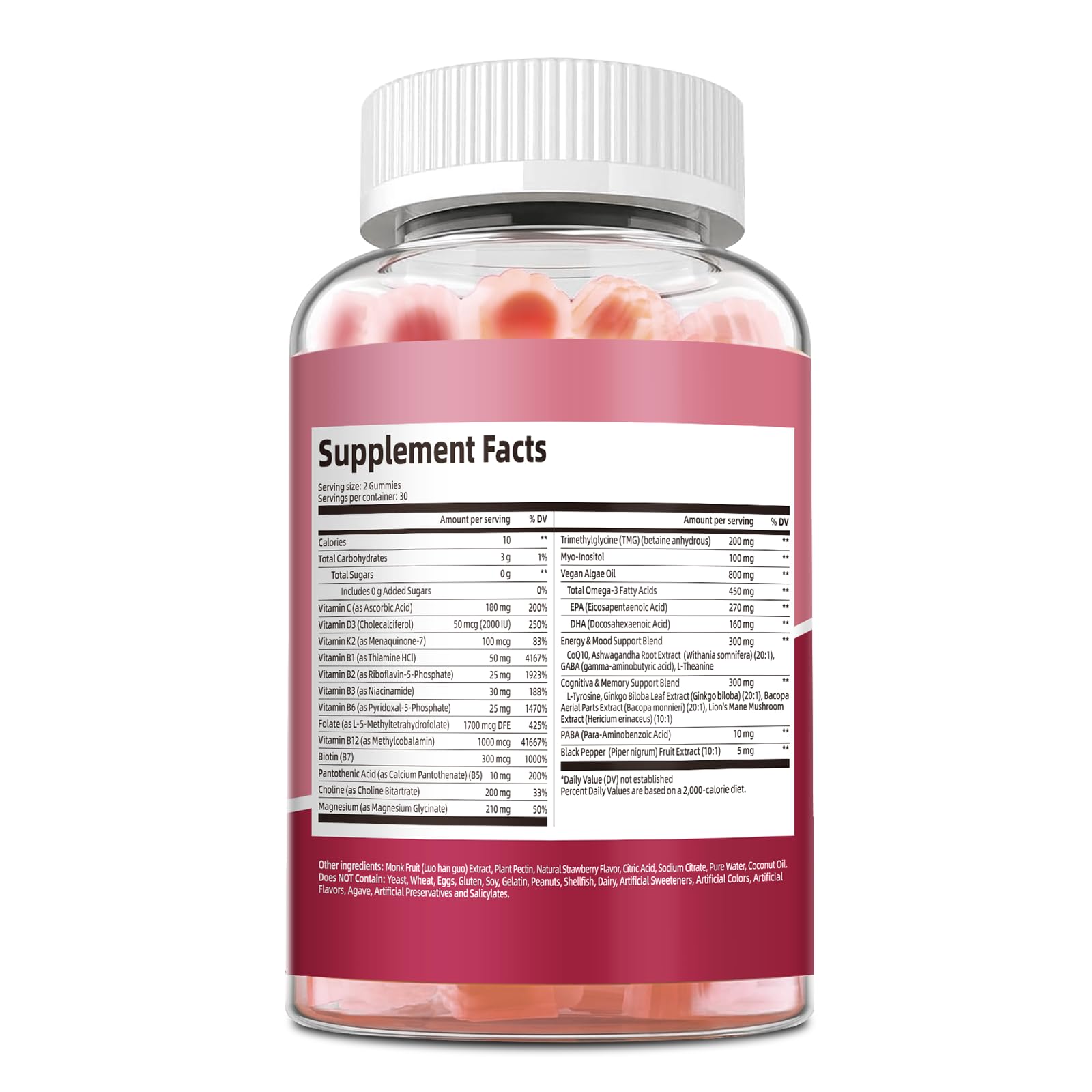 Femmetra bright strawberry gummy visual suitable for everyday use