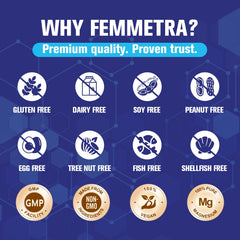 60-day supply indicator on the Femmetra Magnesium Complex bottle