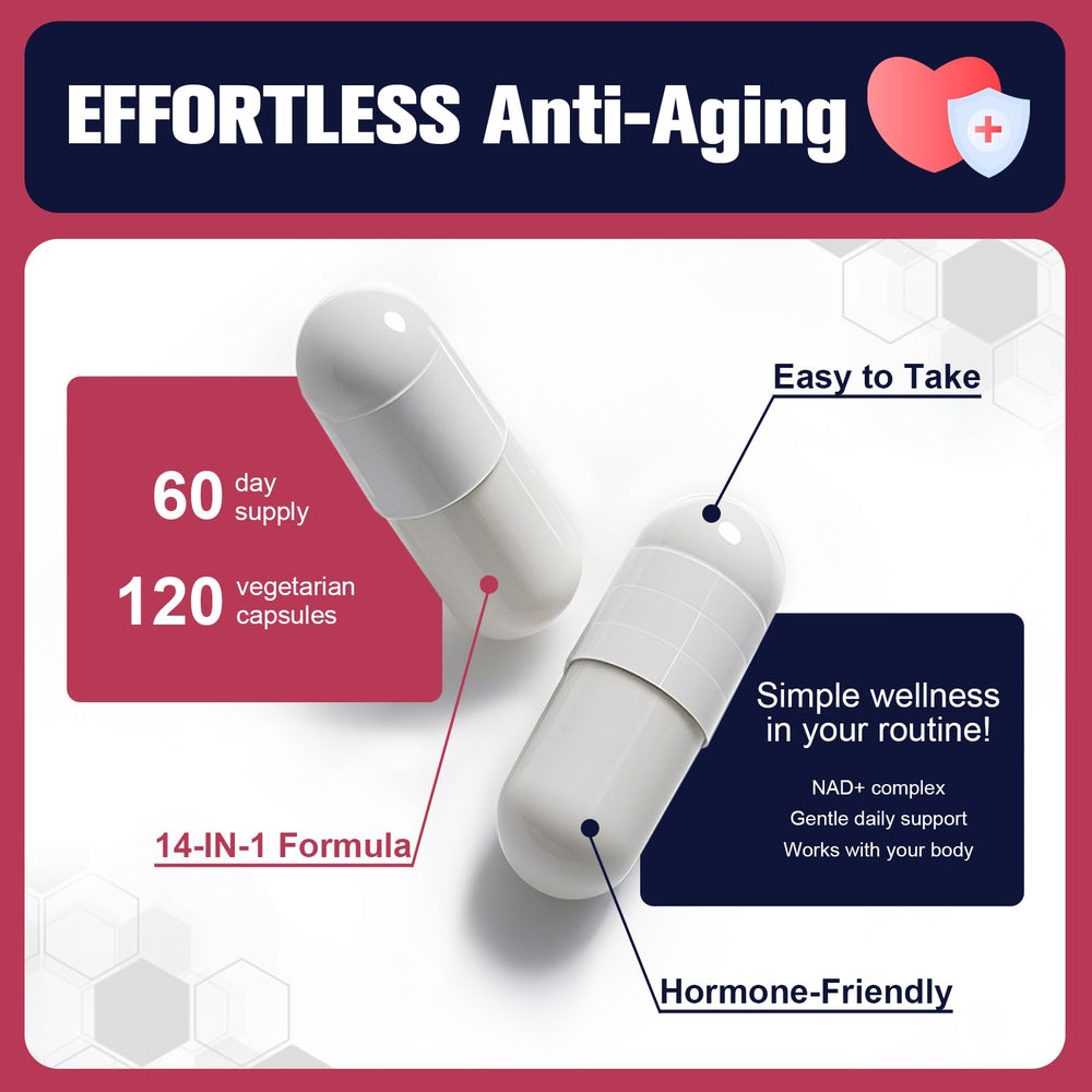 Glass of water with Femmetra NAD+ bottle for hydration-friendly intake.