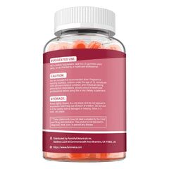 Two gummies per day on Femmetra packaging.