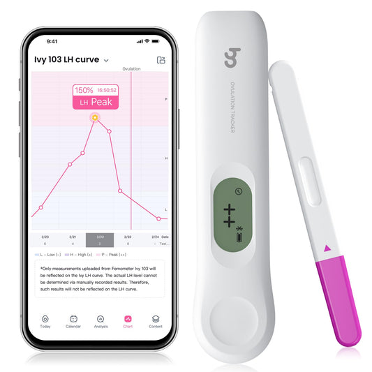 Femometer IVY103 digital ovulation tester box for at-home fertility tracking and easy results.