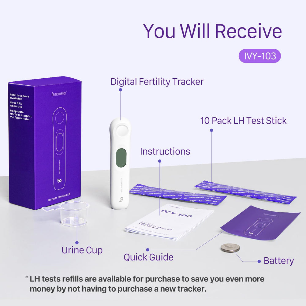 Femometer IVY103 four-step test process makes testing quick and easy.
