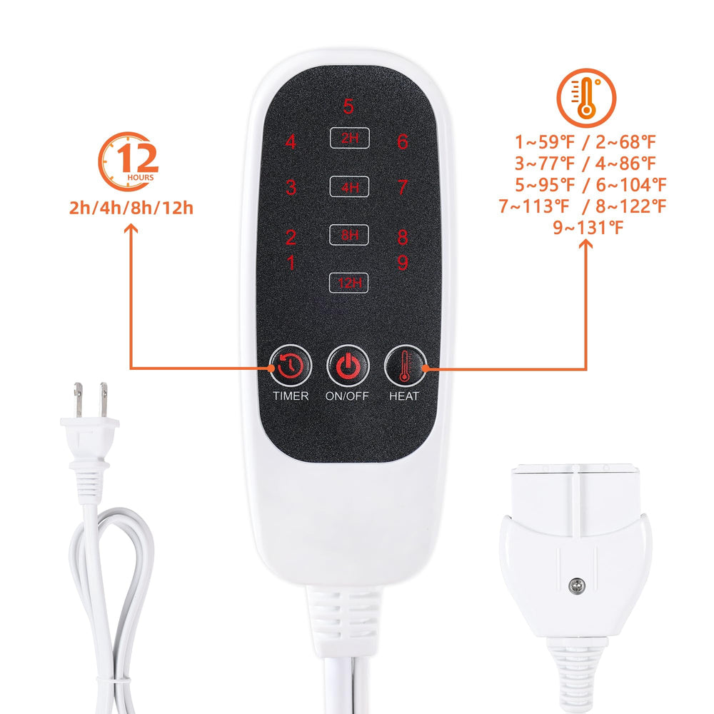 FENCHOLIST 72x24 inch heating pad offers broad coverage for multiple body areas
