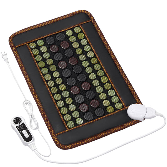 FENCHOLIST jade-tourmaline heating pad on back delivers infrared warmth