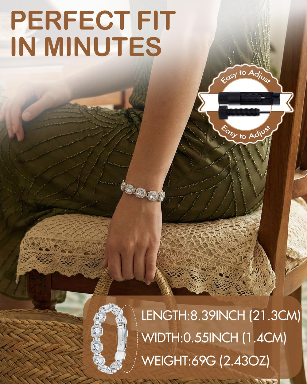 Feraco copper bracelet hypoallergenic materials suitable for sensitive skin