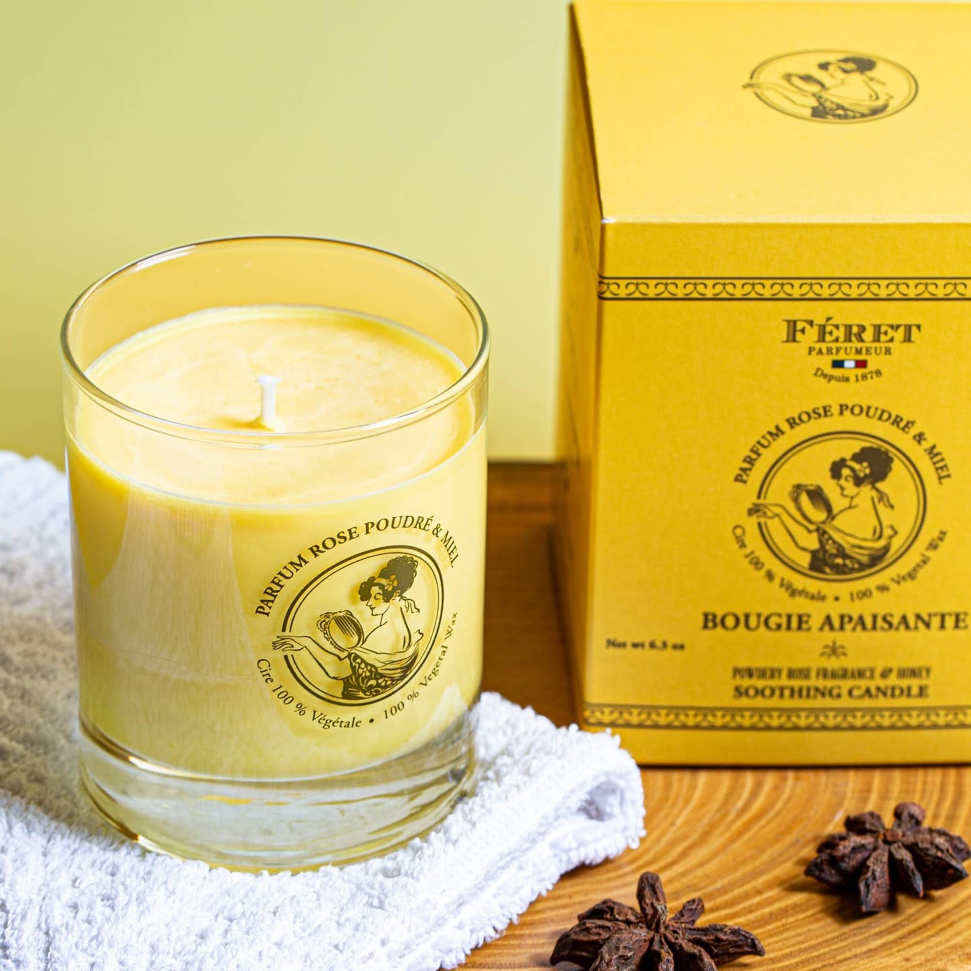 Feret Parfumeur Grasse craftsmanship label signals artisanal French quality.