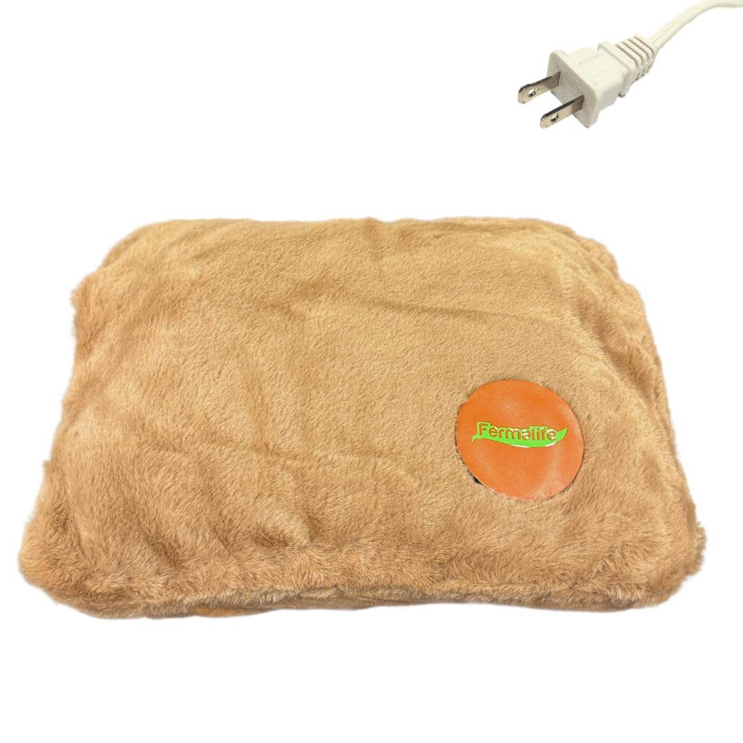 FERMALIFE Rechargeable hot water bag in brown for versatile relief