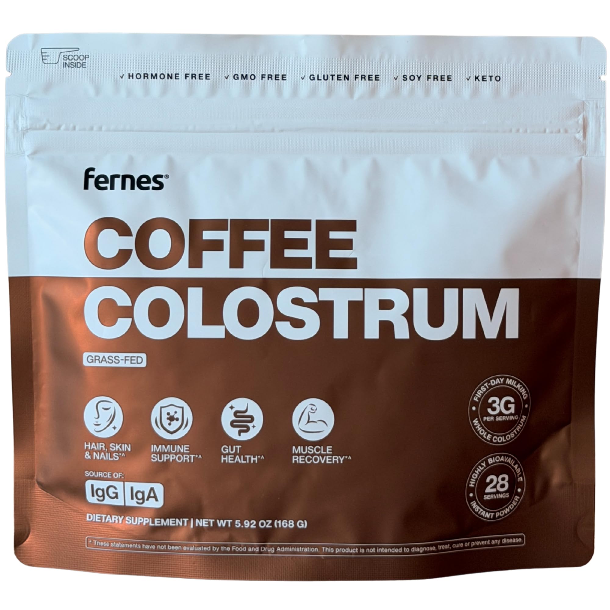 Fernes Coffee Colostrum first-day milking image highlights peak bioactive content and daily energy