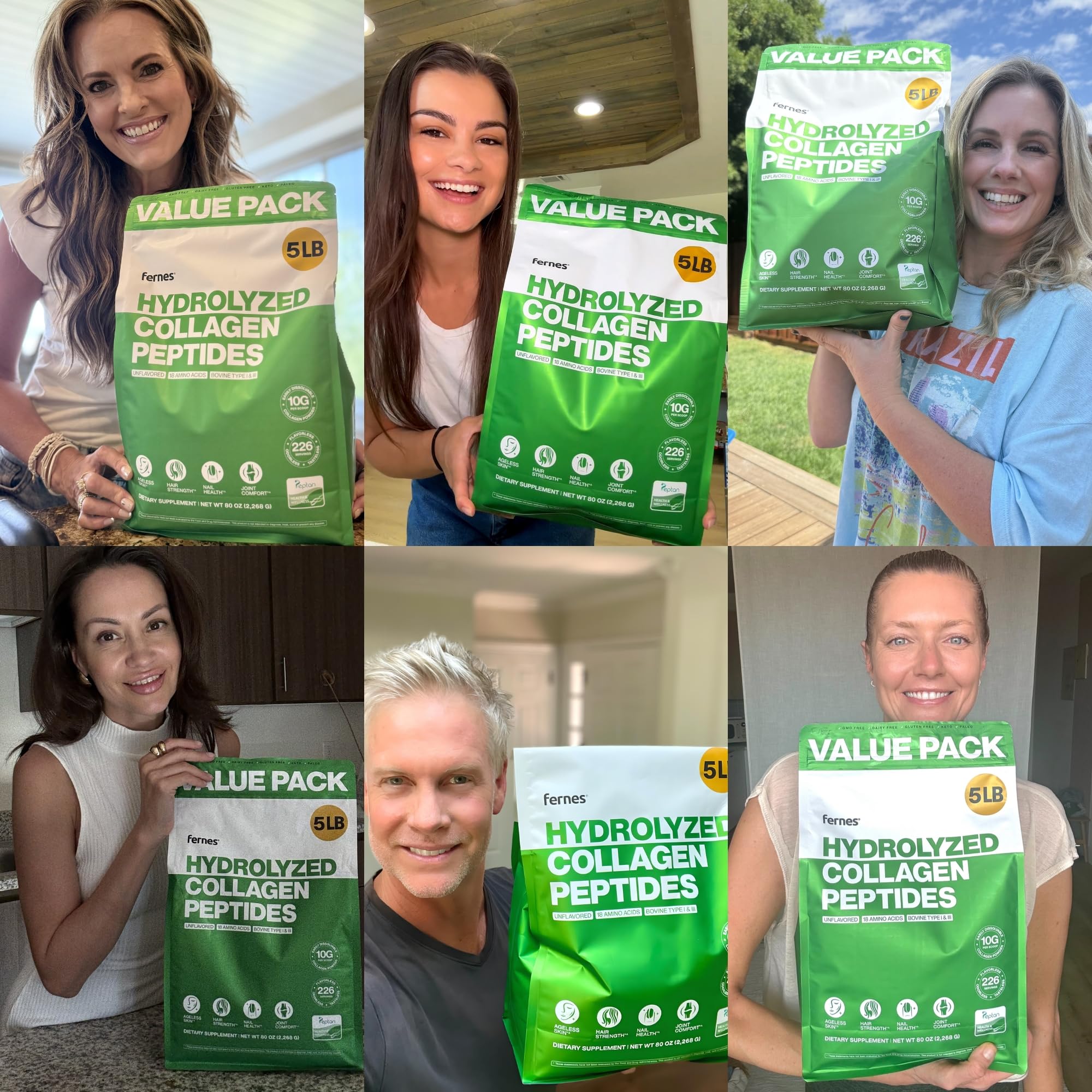 Fernes collagen powder scoop for precise daily serving