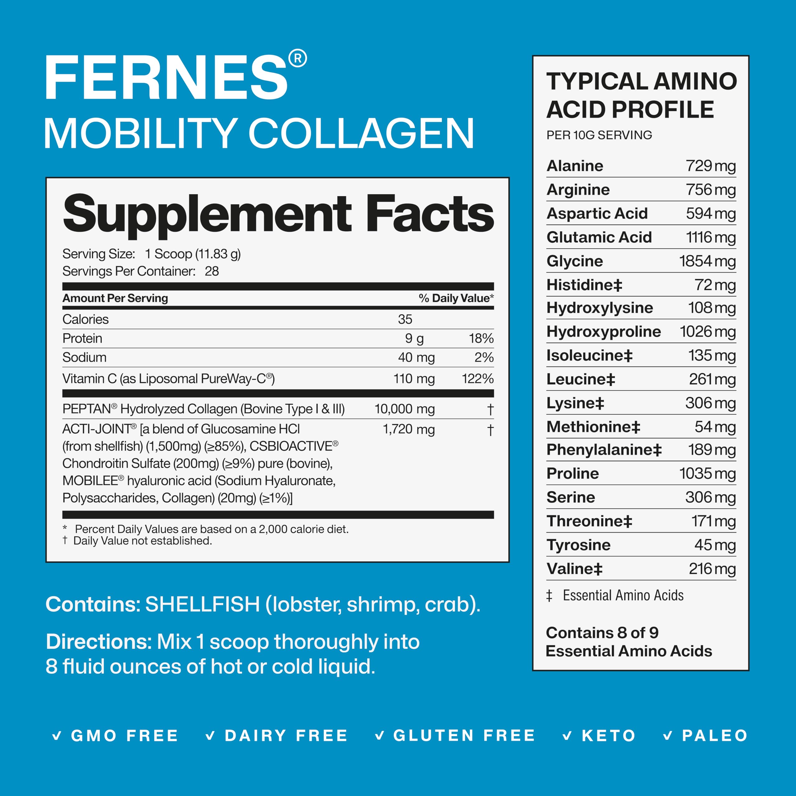 Fernes Mobility dissolves quickly in coffee for convenient daily use.