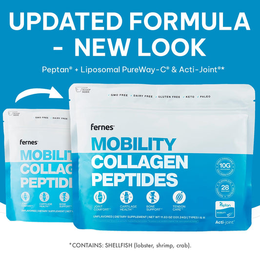 Fernes Mobility packaging closeup highlights premium ingredients and sourcing quality.