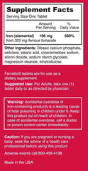 Close-up of coated tablets from Ferretts for easier swallowing.