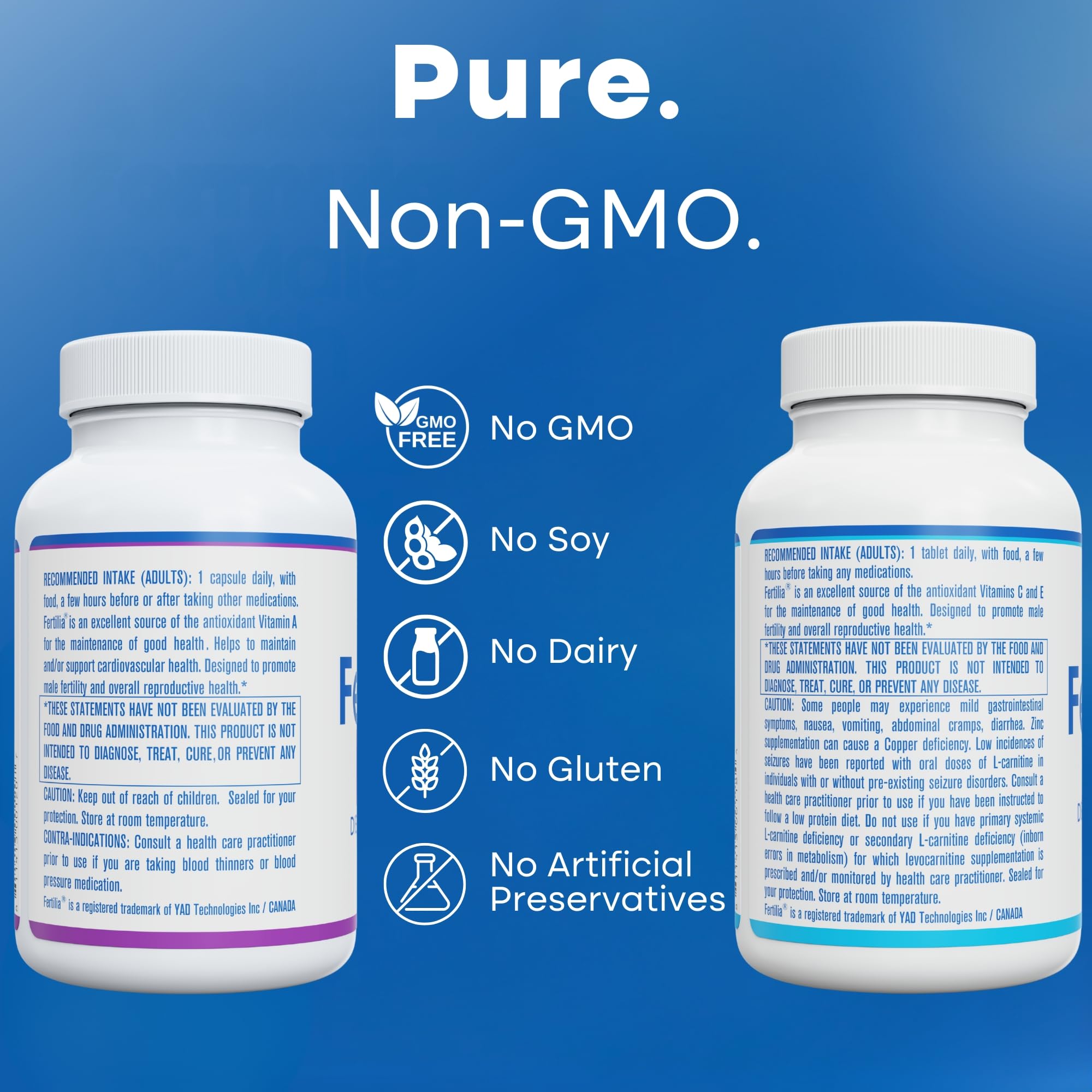 Fertilia YAD bundle packaging box featuring dual formula labels
