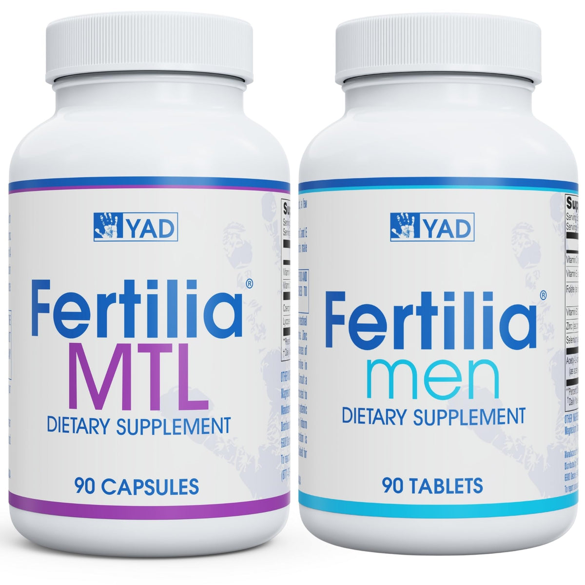 Fertilia YAD Men bottle front view highlighting daily wellness support