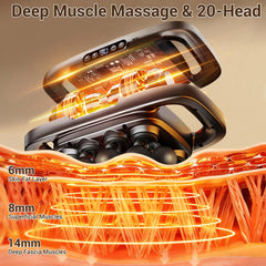 Feyano gun with interchangeable heads for targeted post-workout recovery