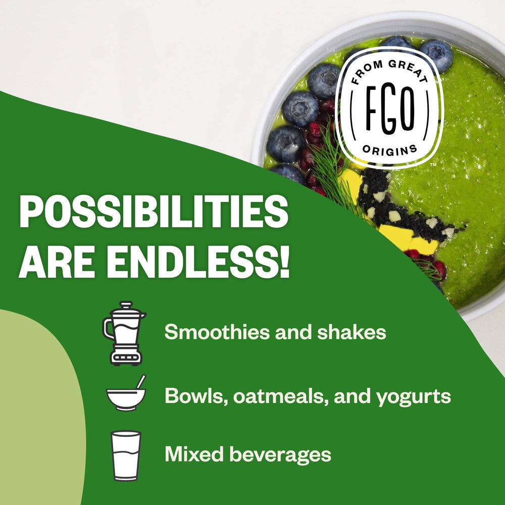 FGO Amla Powder used in smoothies and recipes as a versatile ingredient