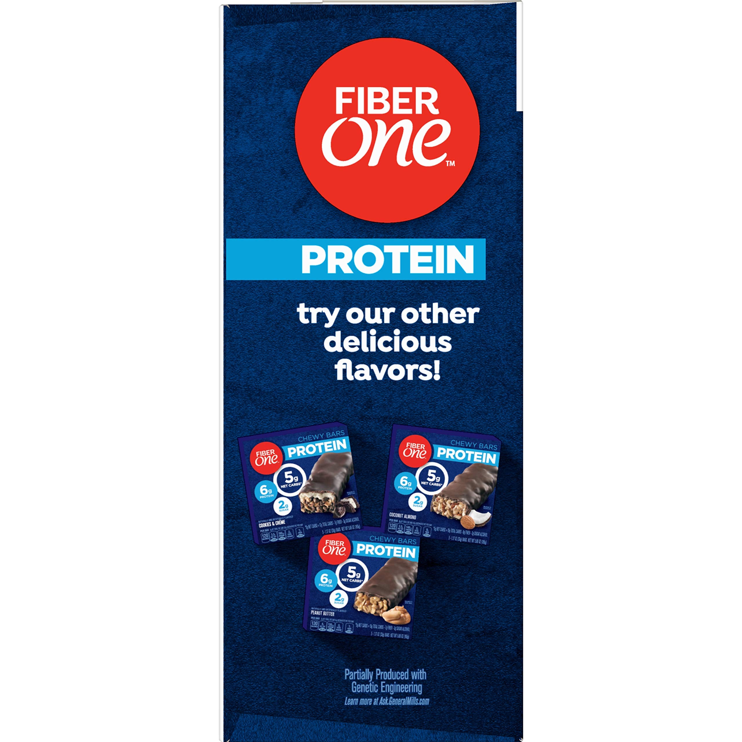 Fiber One caramel nut bar raw nuts close-up emphasizes crunchy texture and wholesome ingredients