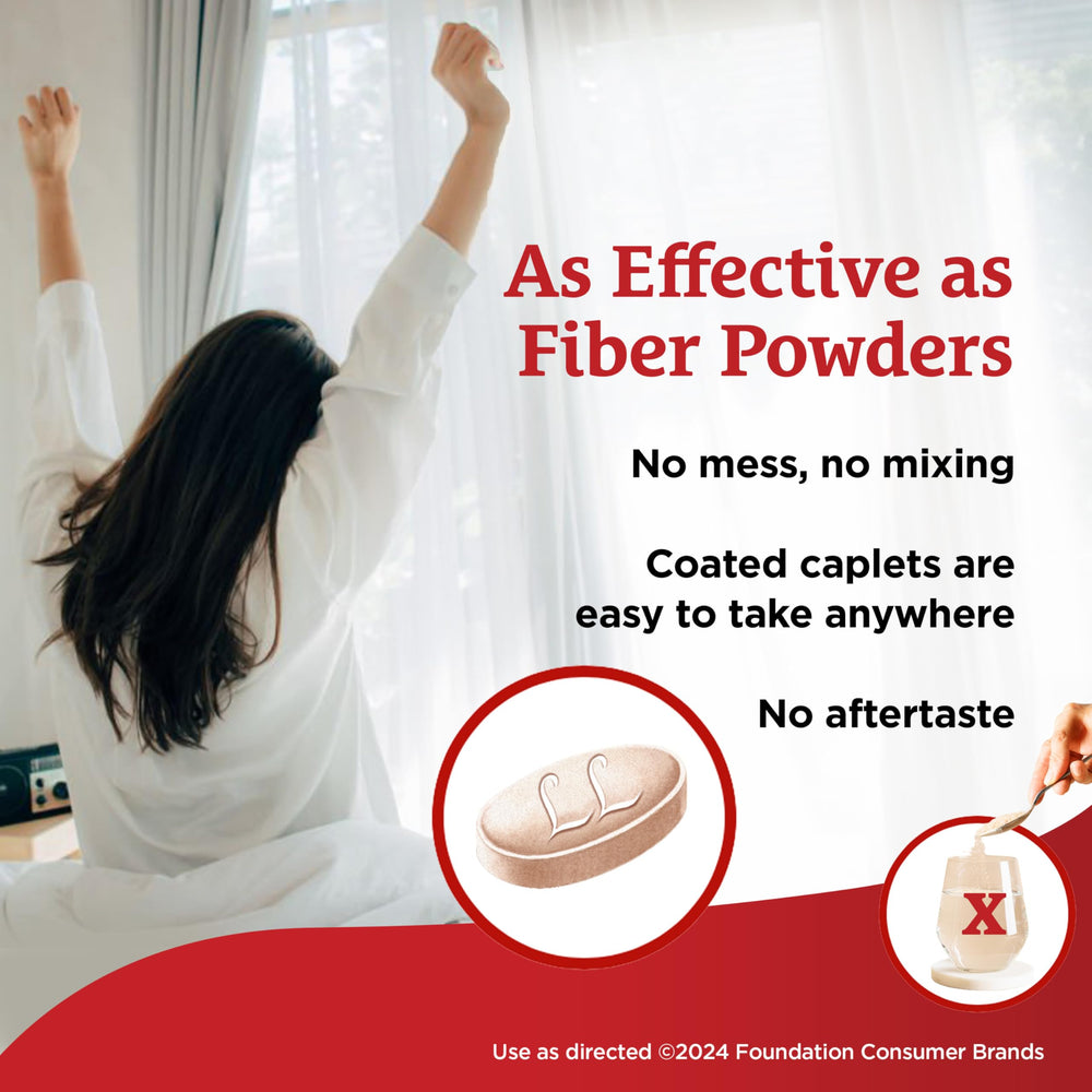 FiberCon packaging label emphasizes insoluble fiber that does not ferment