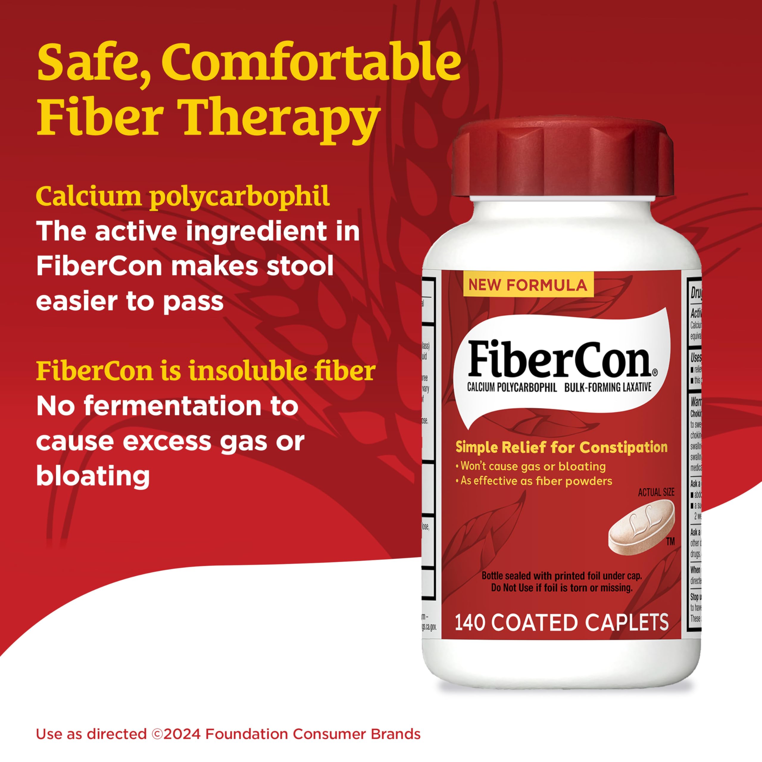 Two FiberCon bottles in a convenient 2-pack for everyday use
