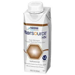 Fibersource HN nutrition facts label close-up with energy density