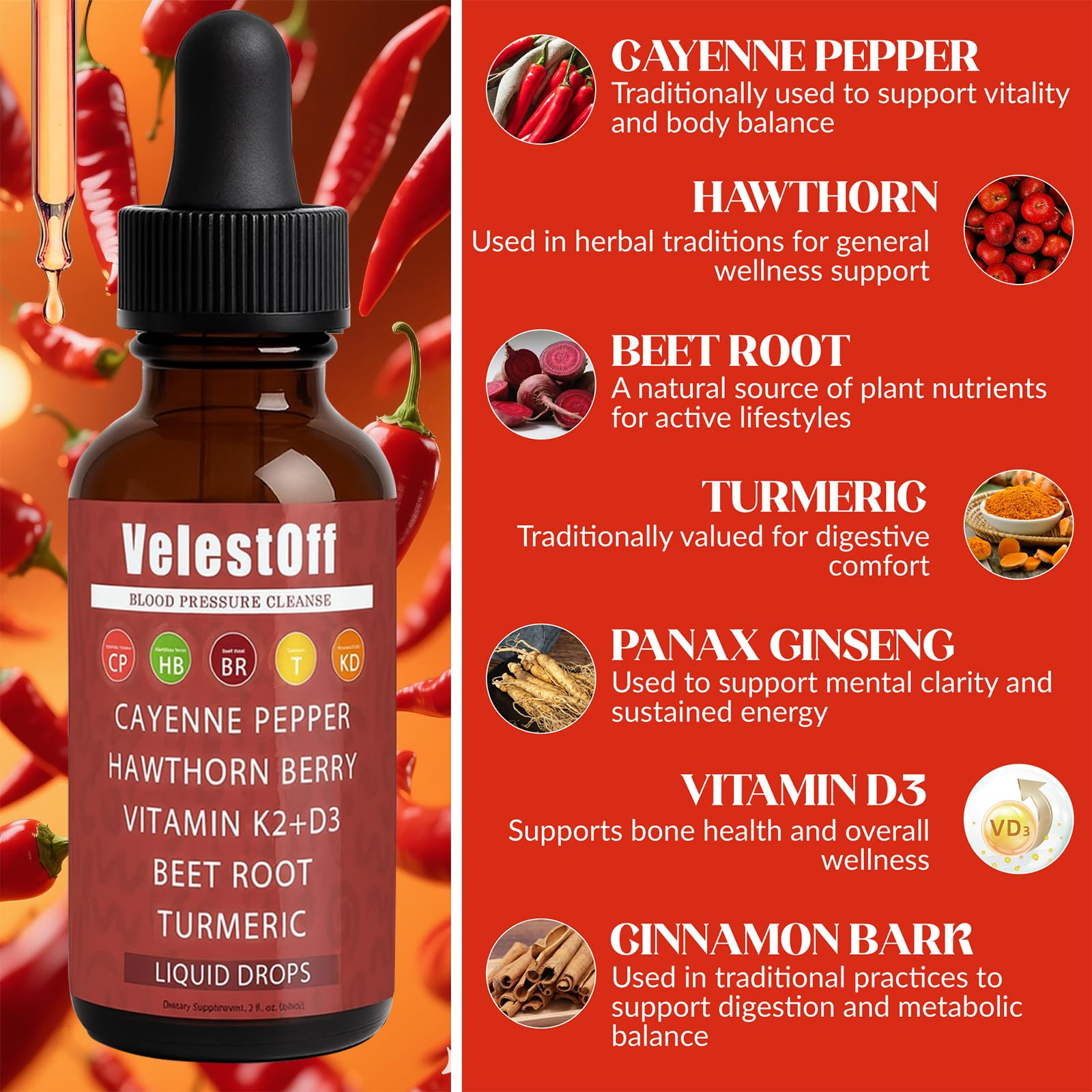 Fibosara Velestoff beet root and turmeric blend visually conveys natural energy support
