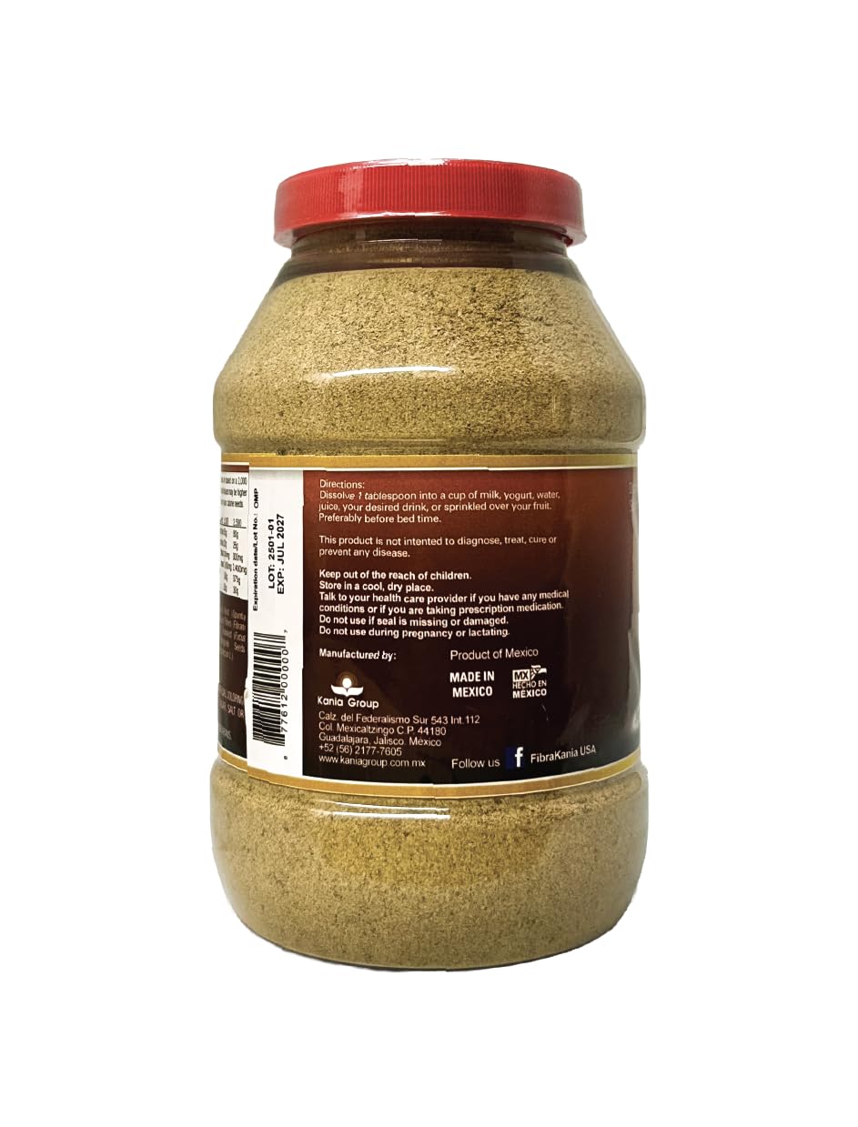 Fibra Kania ingredients close-up: maguey, seaweed, fenugreek for gentle gut wellness