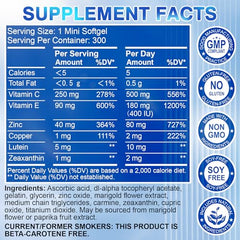 FIDERNIC AREDS2 softgels close-up highlights easy daily dosage for routine use.
