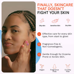 Fig.1 Vitamin C 15% serum texture swatch shows lightweight, airy feel