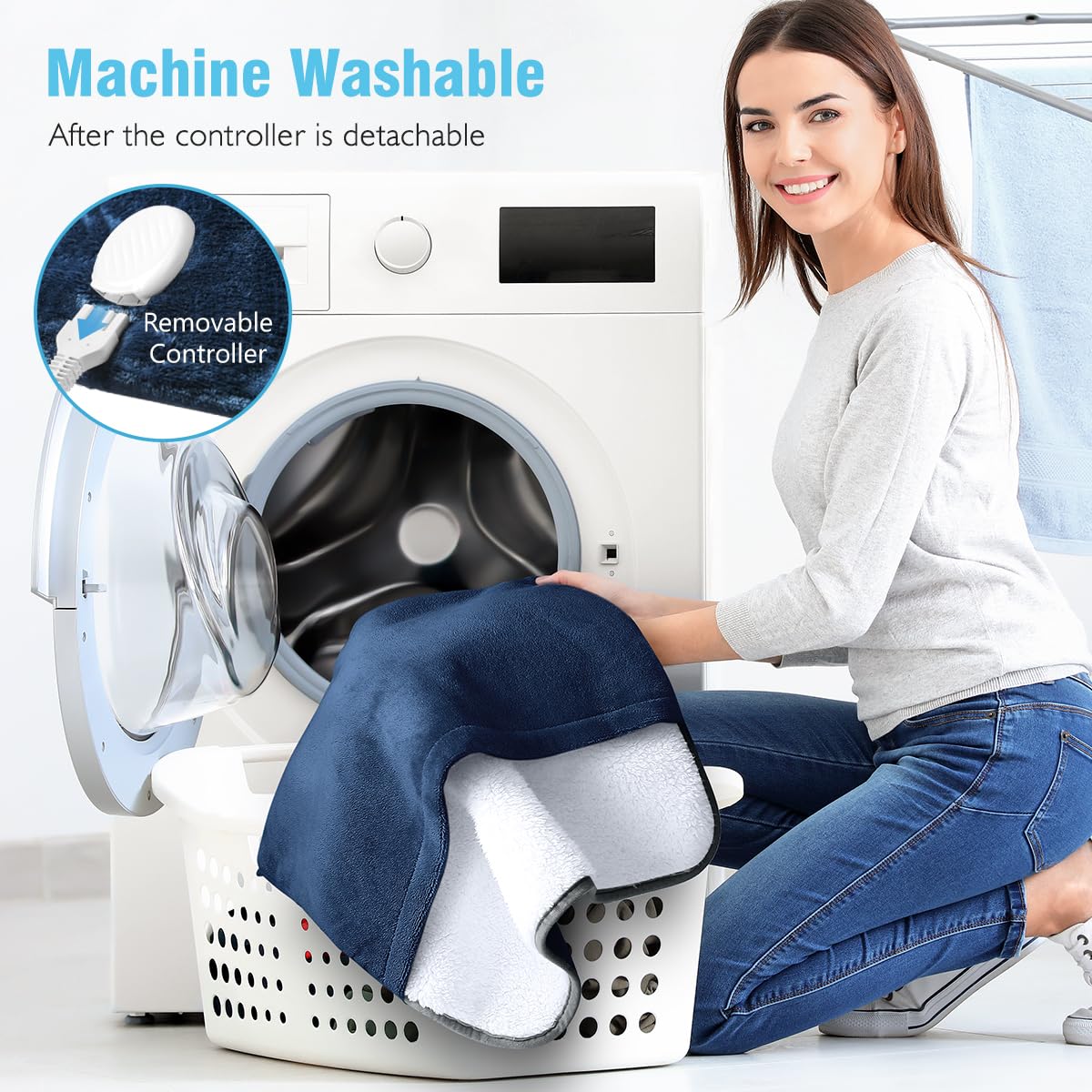 FIGERM Foot Warmer machine washable for easy cleaning and care.