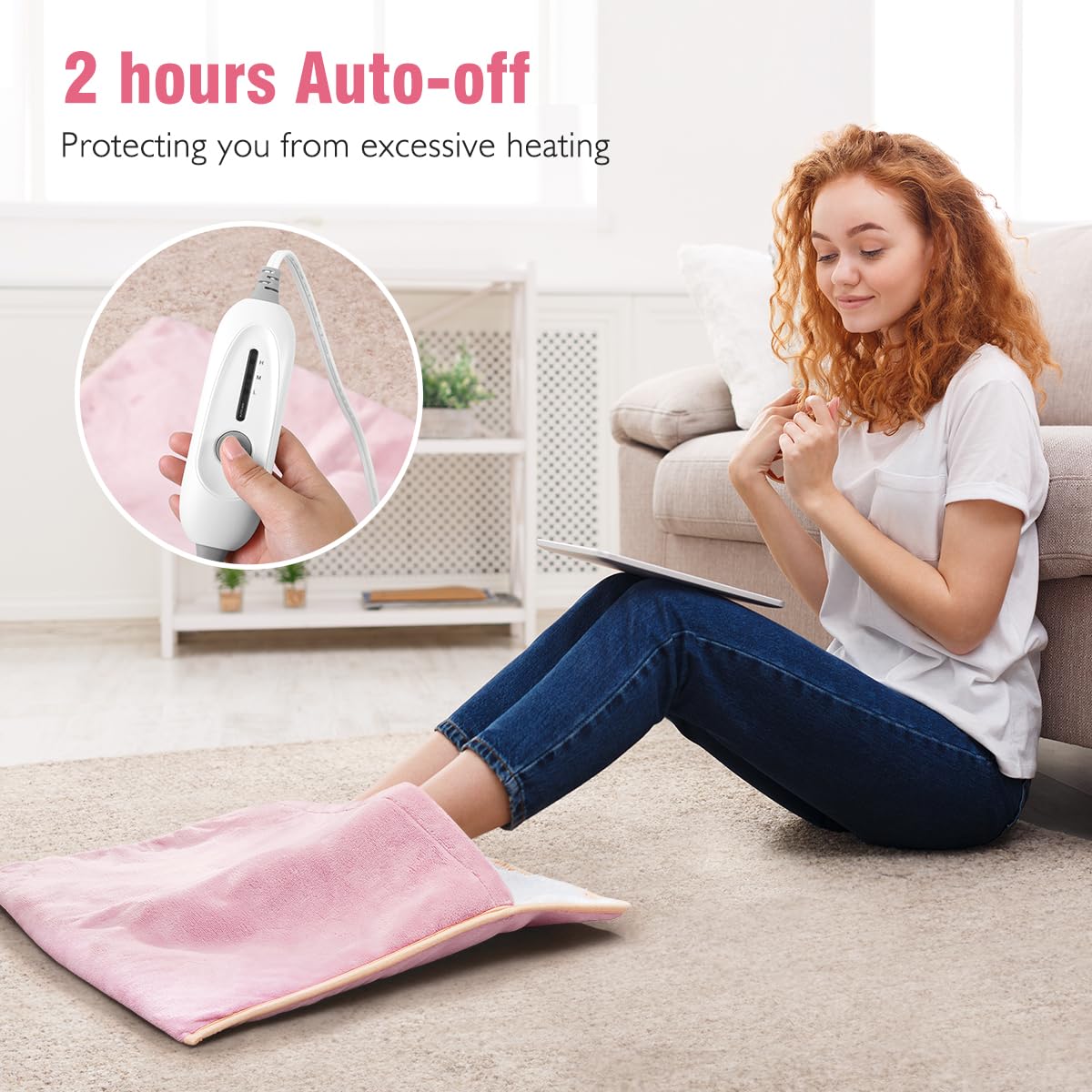 FIGERM pocket-design warmth with inner heating coils for easy feet warming