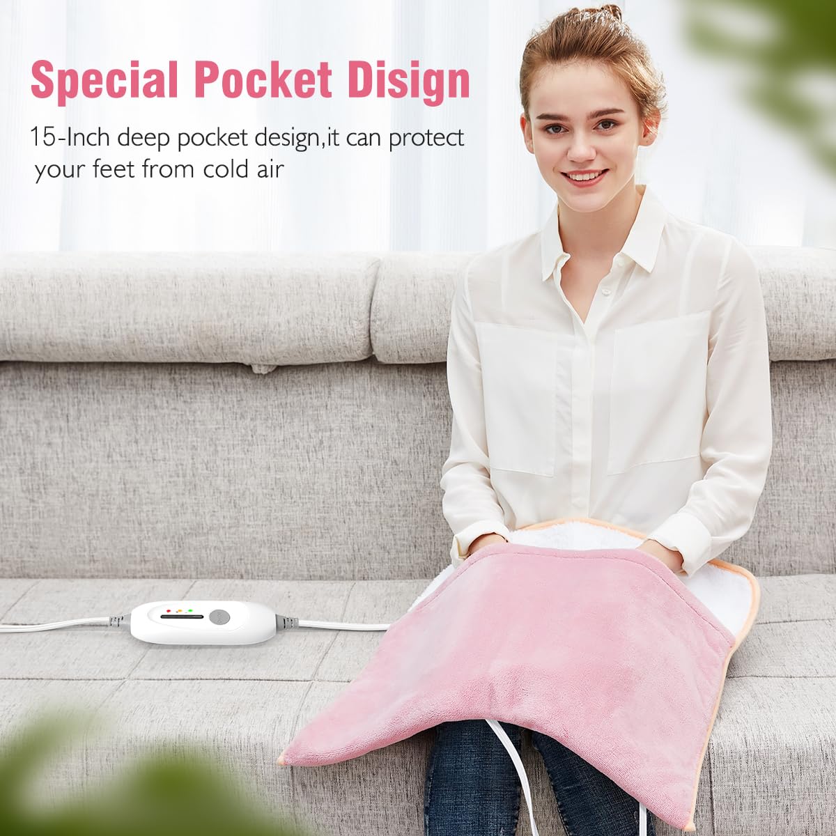 FIGERM 10-foot power cord enabling flexible placement across room