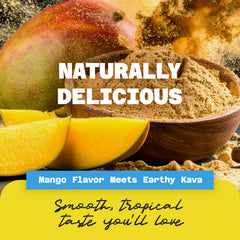 Mango-flavored kava gummies offer convenient taste on the move.