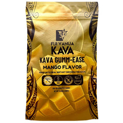Fiji Vanua Kava GUMM-Ease mango gummies, ready for on-the-go relaxation.