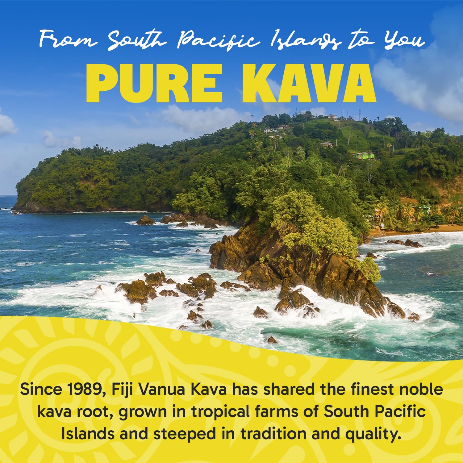 A soothing cup of balanced kava ready to unwind.